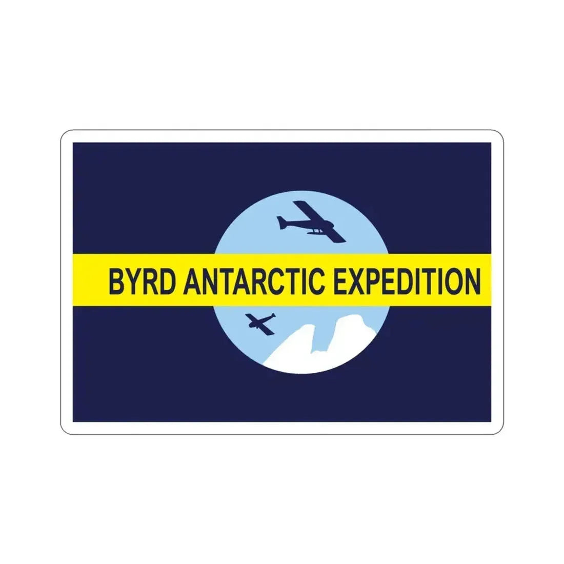 Flag of Byrd's Second Antarctic Expedition STICKER Vinyl Die-Cut Decal - The Sticker Space
