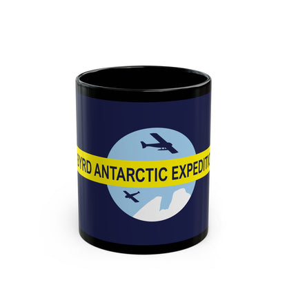 Flag of Byrd's Second Antarctic Expedition - Black Coffee Mug-11oz-The Sticker Space