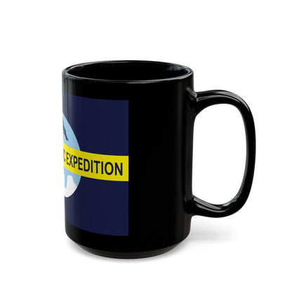 Flag of Byrd's Second Antarctic Expedition - Black Coffee Mug-The Sticker Space