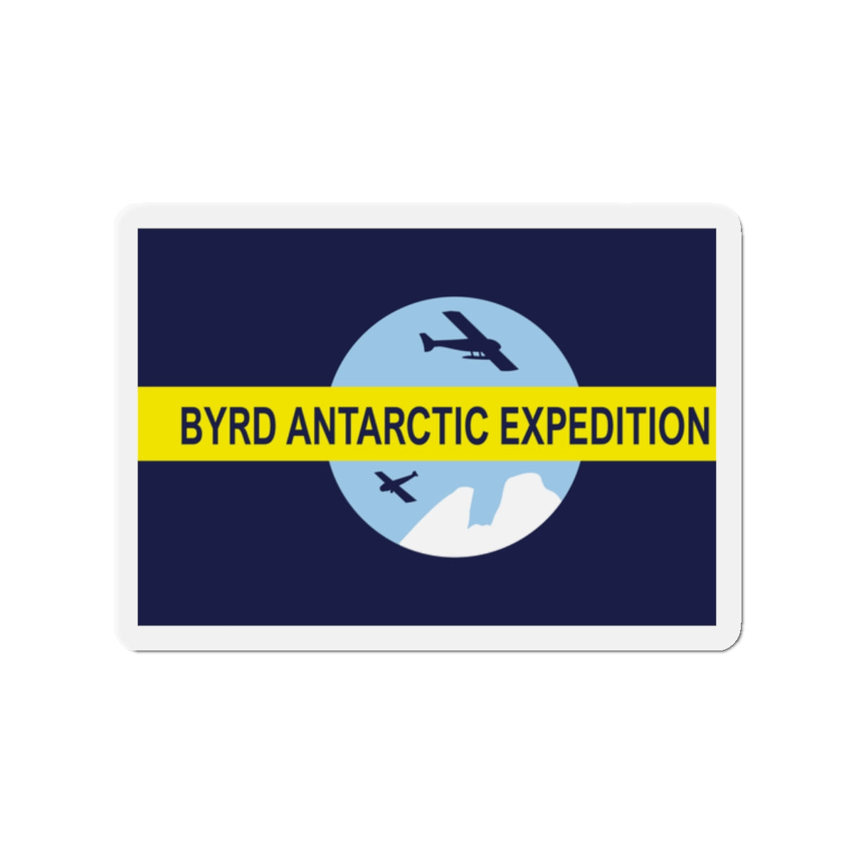 Flag of Byrd's Second Antarctic Expedition - Die-Cut Magnet-2" x 2"-The Sticker Space