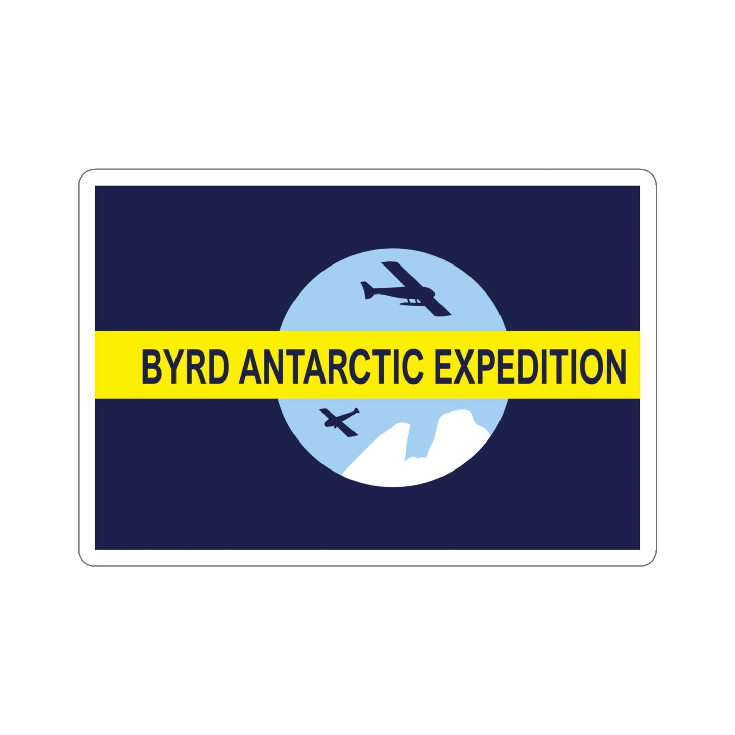 Flag of Byrd's Second Antarctic Expedition STICKER Vinyl Die-Cut Decal-4 Inch-The Sticker Space