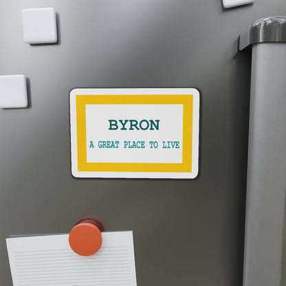 Flag of Byron Wyoming - Die-Cut Magnet-The Sticker Space