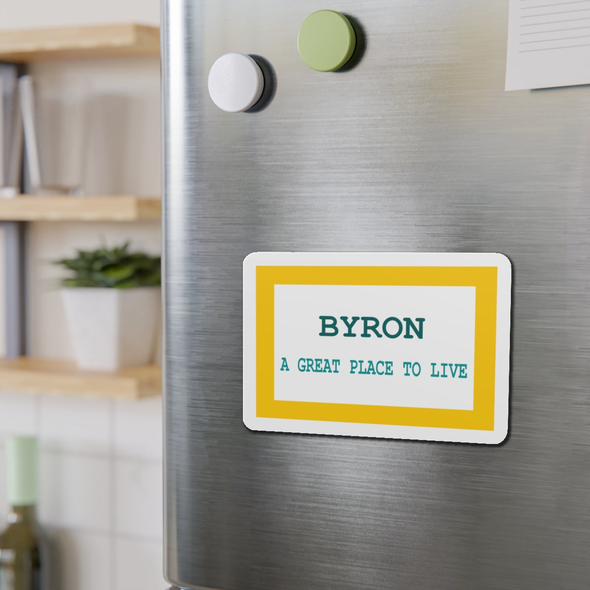 Flag of Byron Wyoming - Die-Cut Magnet-The Sticker Space