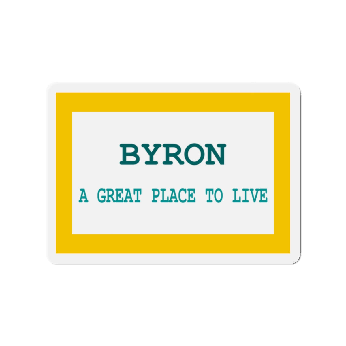 Flag of Byron Wyoming - Die-Cut Magnet-2" x 2"-The Sticker Space