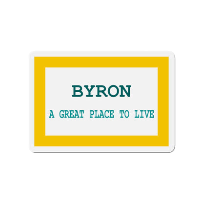 Flag of Byron Wyoming - Die-Cut Magnet-3" x 3"-The Sticker Space