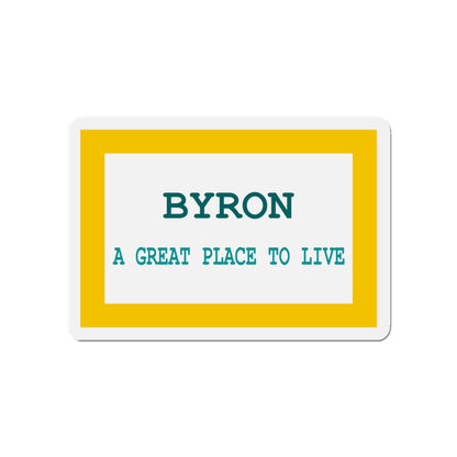 Flag of Byron Wyoming - Die-Cut Magnet-4" x 4"-The Sticker Space