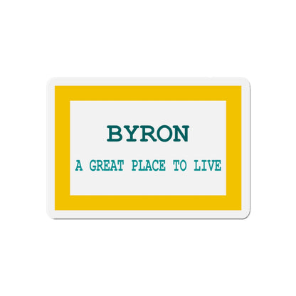 Flag of Byron Wyoming - Die-Cut Magnet-6 × 6"-The Sticker Space