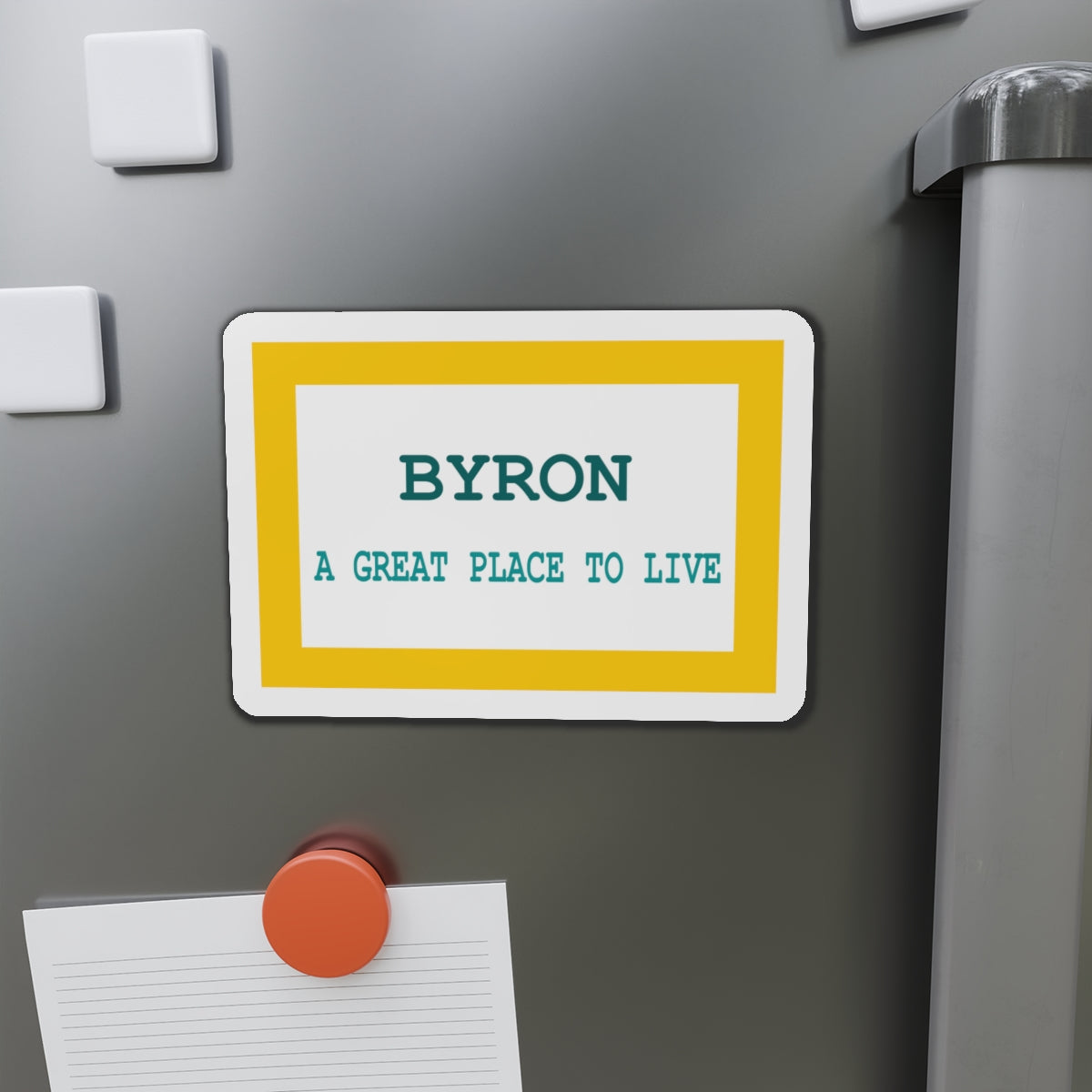 Flag of Byron Wyoming - Die-Cut Magnet-The Sticker Space