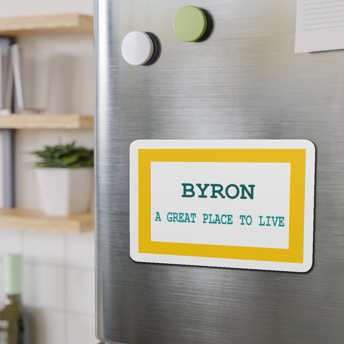 Flag of Byron Wyoming - Die-Cut Magnet-The Sticker Space