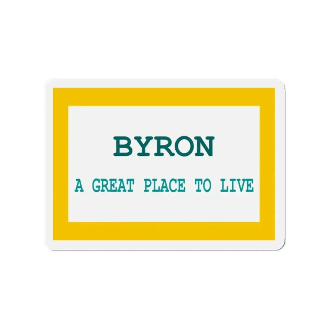 Flag of Byron Wyoming - Refrigerator Magnet 2 Inch - The Sticker Space
