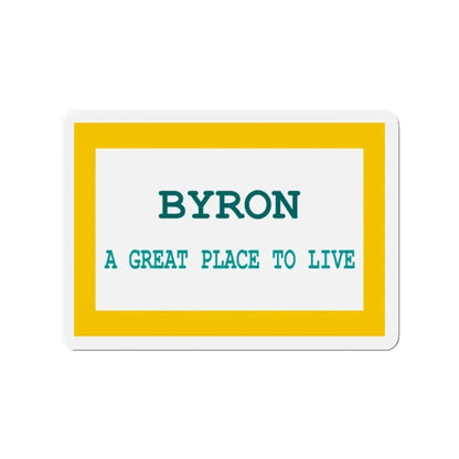 Flag of Byron Wyoming - Refrigerator Magnet 2 Inch - The Sticker Space