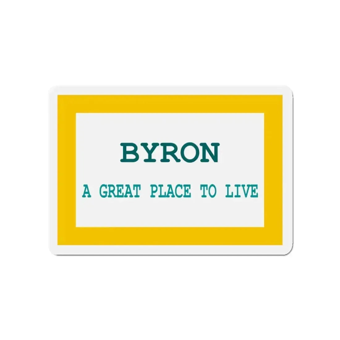 Flag of Byron Wyoming - Refrigerator Magnet 3 Inch - The Sticker Space