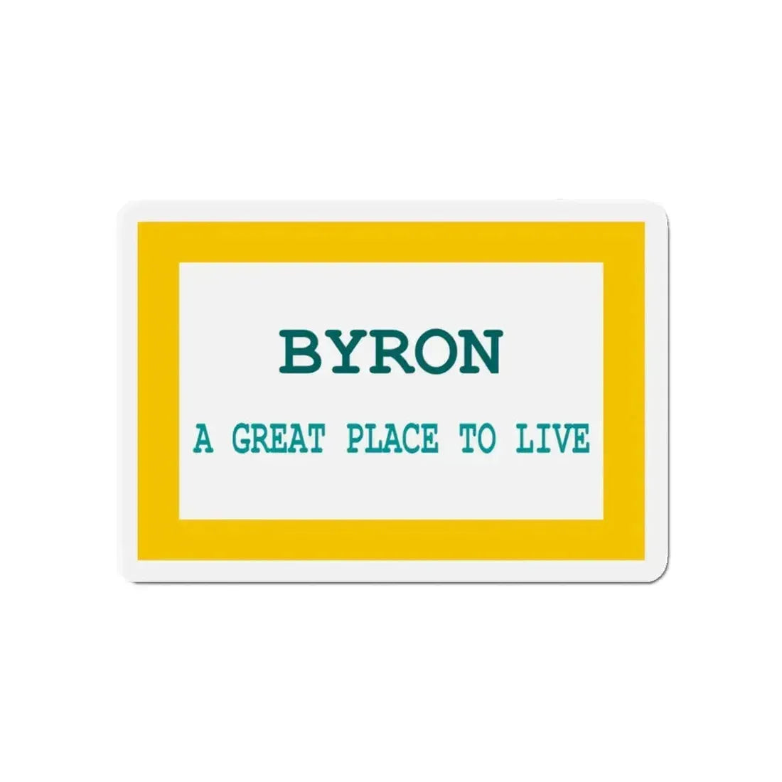 Flag of Byron Wyoming - Refrigerator Magnet 4 Inch - The Sticker Space