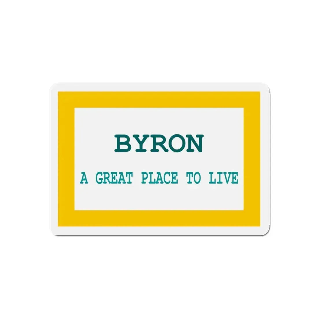 Flag of Byron Wyoming - Refrigerator Magnet 5 Inch - The Sticker Space