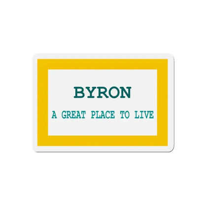 Flag of Byron Wyoming - Refrigerator Magnet 5 Inch - The Sticker Space