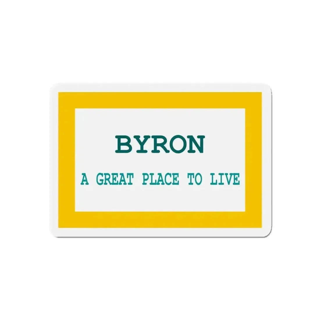 Flag of Byron Wyoming - Refrigerator Magnet - The Sticker Space