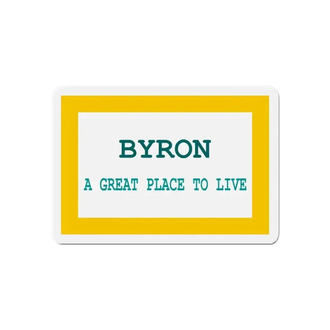 Flag of Byron Wyoming - Refrigerator Magnet - The Sticker Space