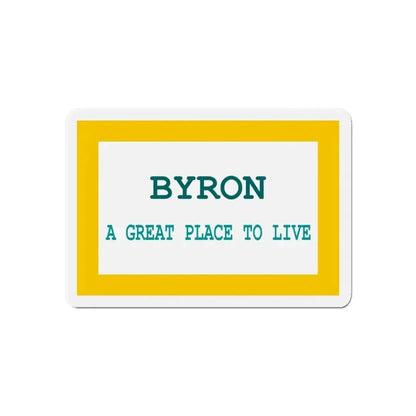 Flag of Byron Wyoming - Refrigerator Magnet - The Sticker Space