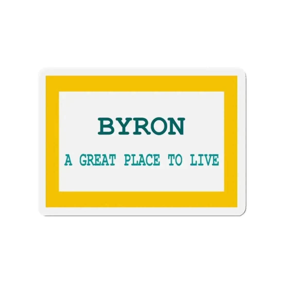Flag of Byron Wyoming - Refrigerator Magnet - The Sticker Space