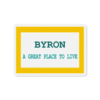 Flag of Byron Wyoming - Refrigerator Magnet - The Sticker Space