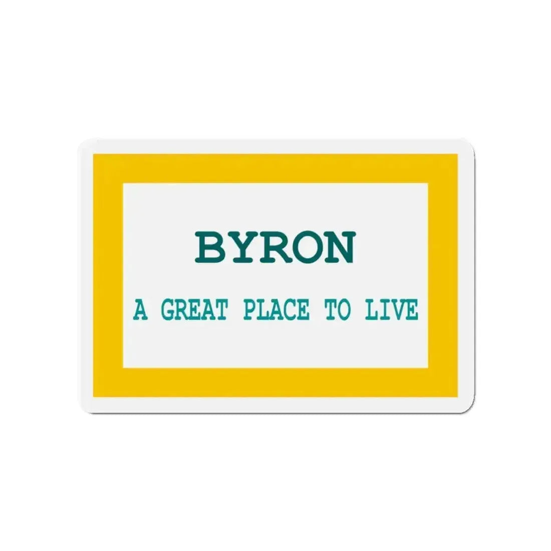 Flag of Byron Wyoming - Refrigerator Magnet - The Sticker Space