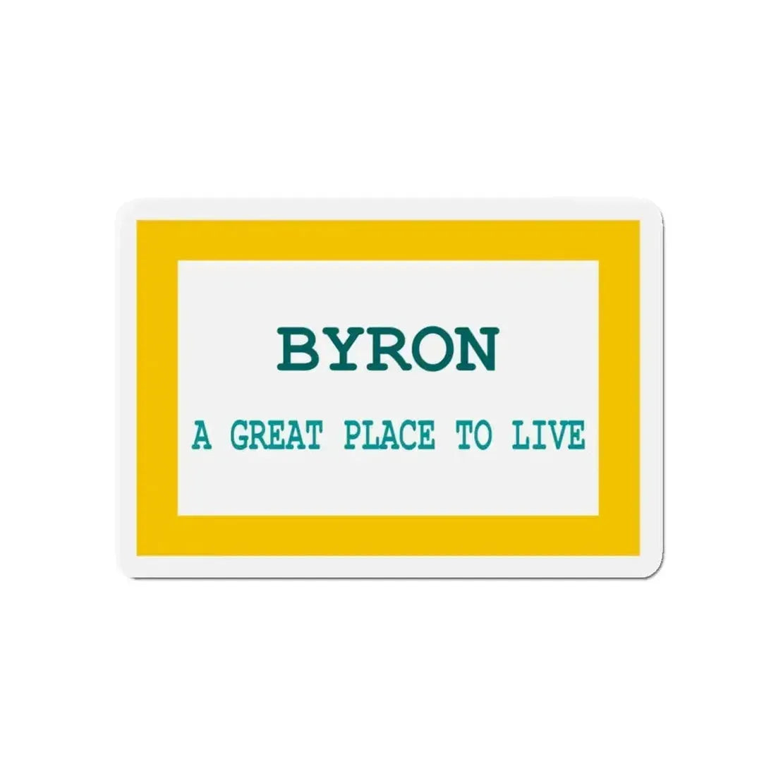Flag of Byron Wyoming - Refrigerator Magnet - The Sticker Space