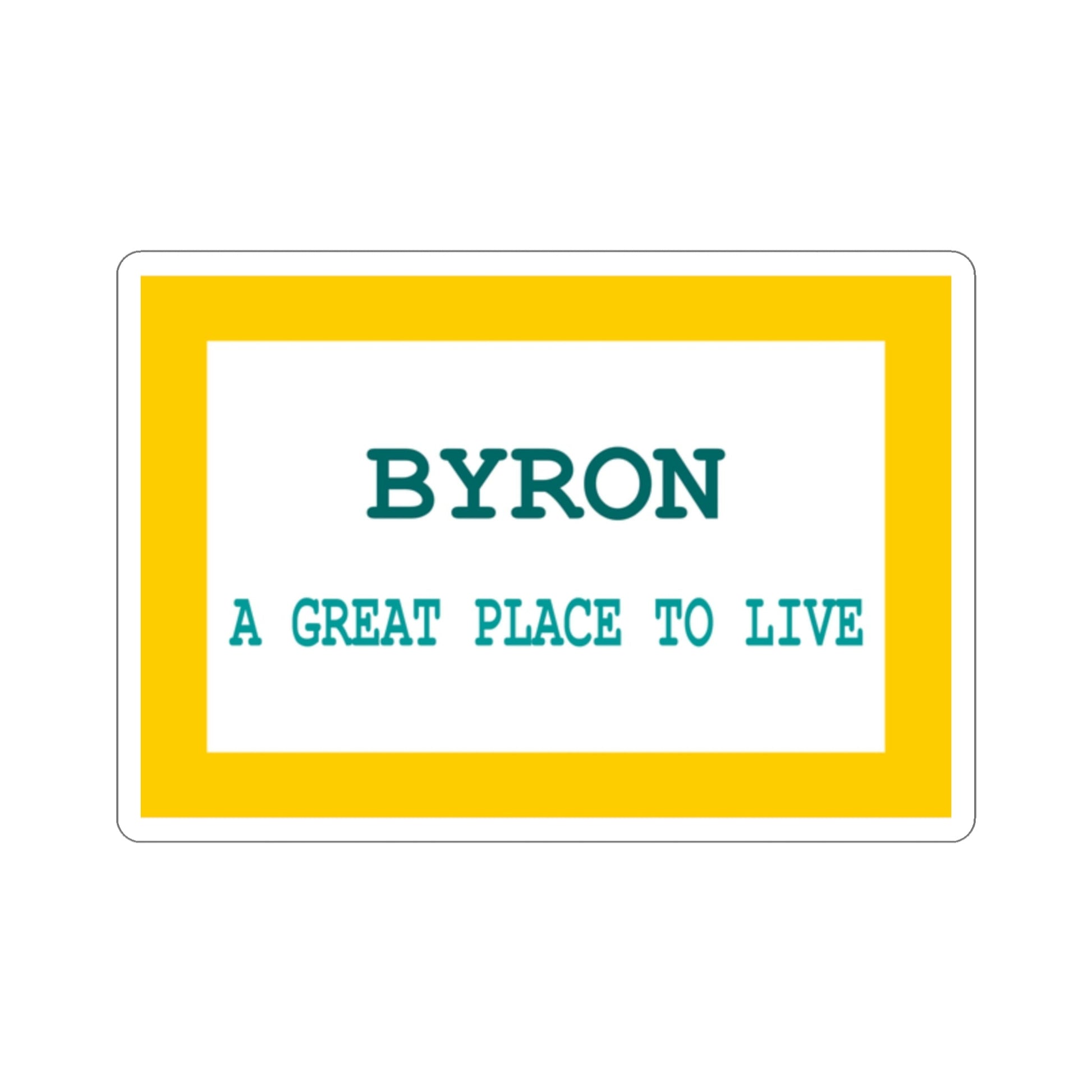 Flag of Byron Wyoming USA STICKER Vinyl Die-Cut Decal-2 Inch-The Sticker Space