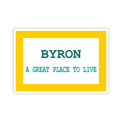 Flag of Byron Wyoming USA STICKER Vinyl Die-Cut Decal-3 Inch-The Sticker Space