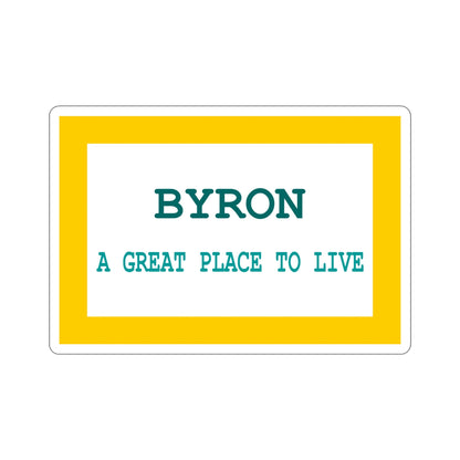 Flag of Byron Wyoming USA STICKER Vinyl Die-Cut Decal-5 Inch-The Sticker Space