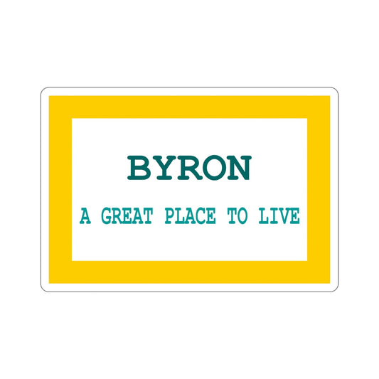 Flag of Byron Wyoming USA STICKER Vinyl Die-Cut Decal-6 Inch-The Sticker Space