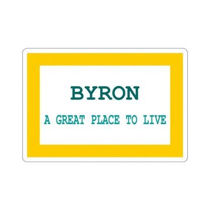 Flag of Byron Wyoming USA STICKER Vinyl Die-Cut Decal - The Sticker Space