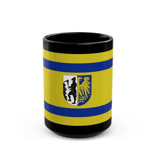 Flag of Bytom Poland - Black Coffee Mug-15oz-The Sticker Space