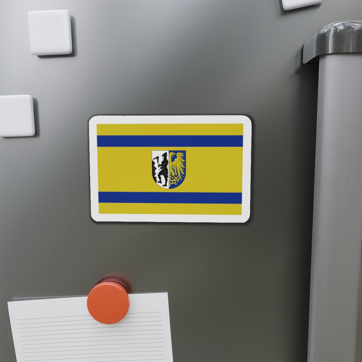 Flag of Bytom Poland - Die-Cut Magnet-The Sticker Space