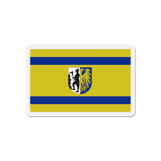 Flag of Bytom Poland - Die-Cut Magnet-6 × 6"-The Sticker Space