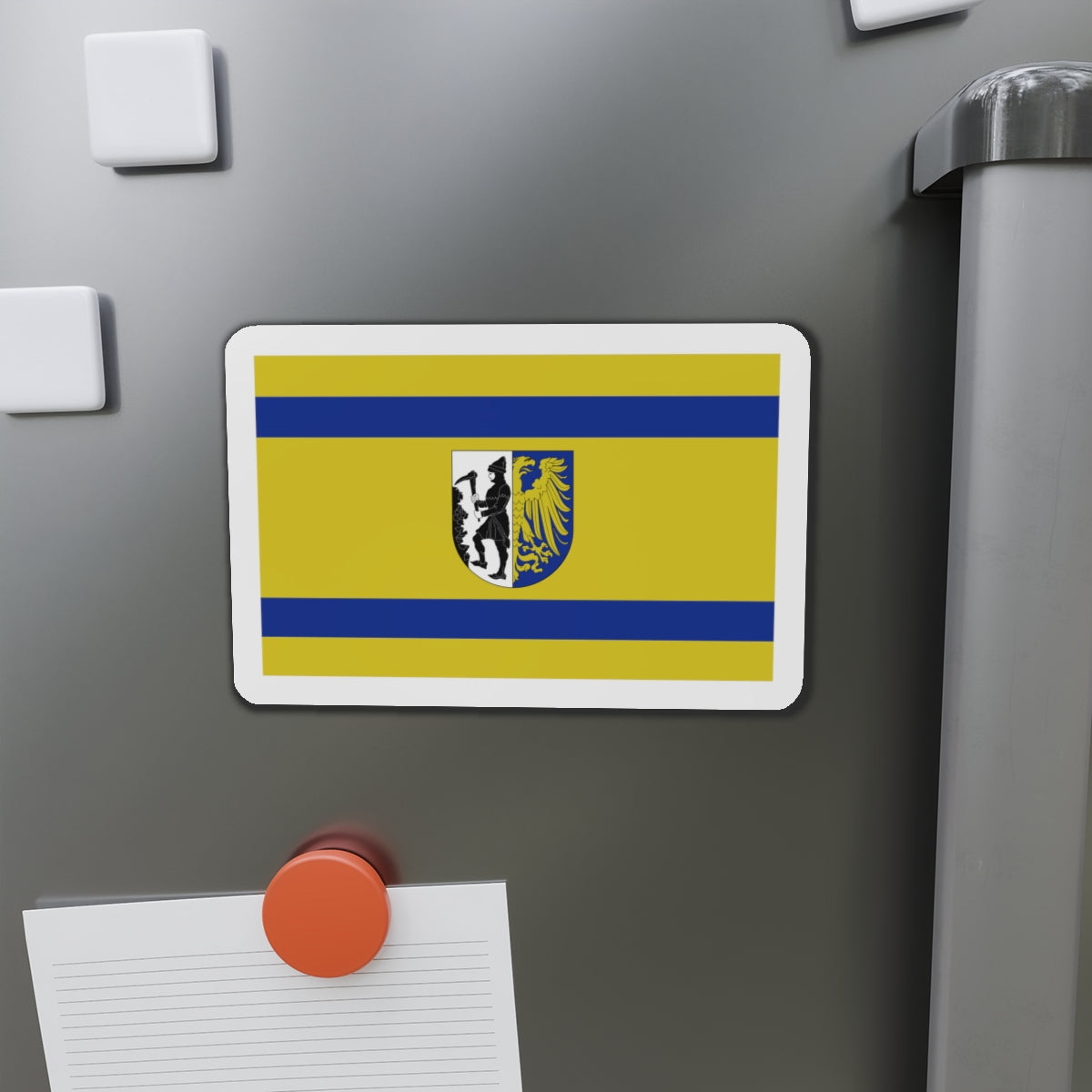 Flag of Bytom Poland - Die-Cut Magnet-The Sticker Space