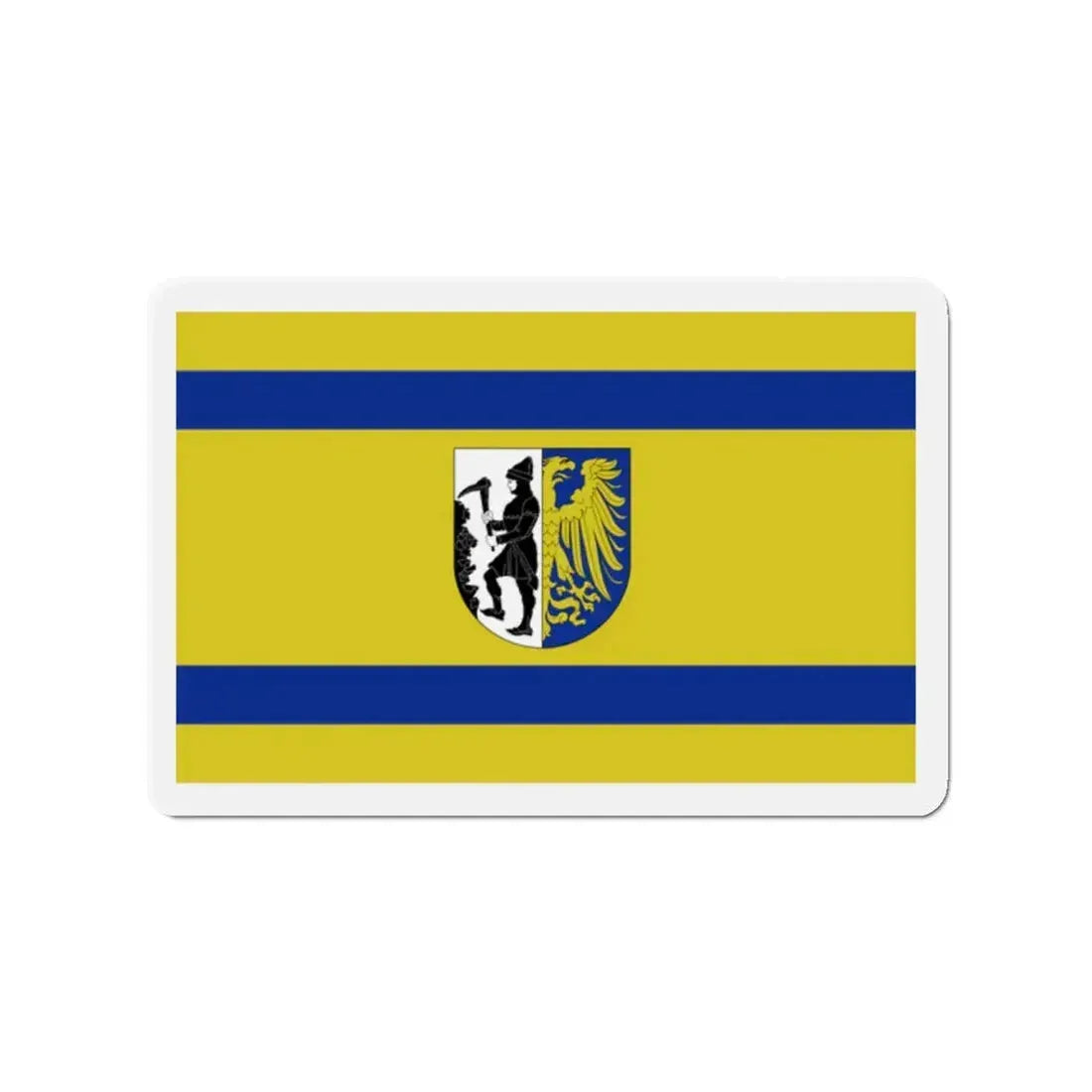 Flag of Bytom Poland - Refrigerator Magnet 2 Inch - The Sticker Space