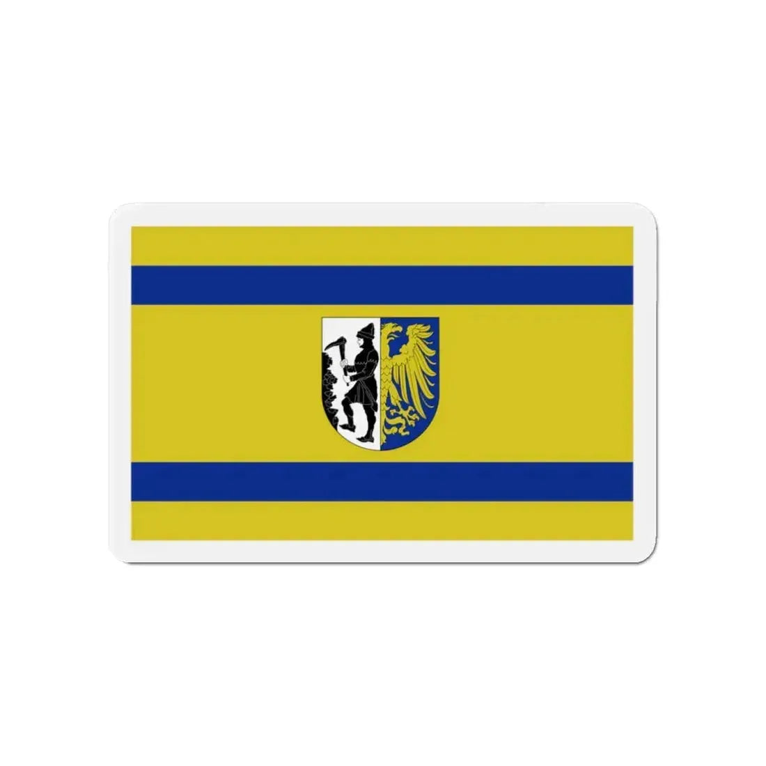 Flag of Bytom Poland - Refrigerator Magnet 3 Inch - The Sticker Space