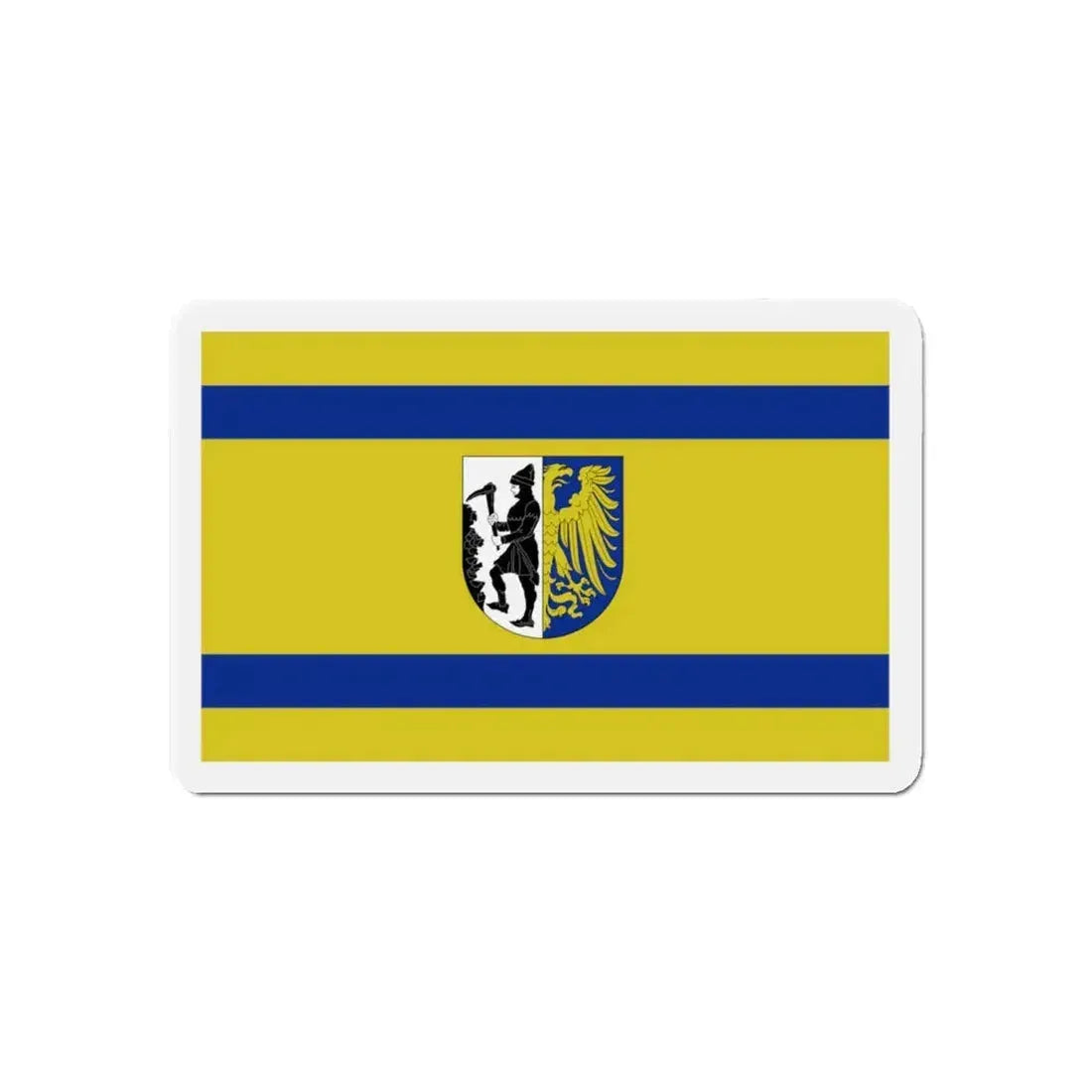 Flag of Bytom Poland - Refrigerator Magnet 5 Inch - The Sticker Space