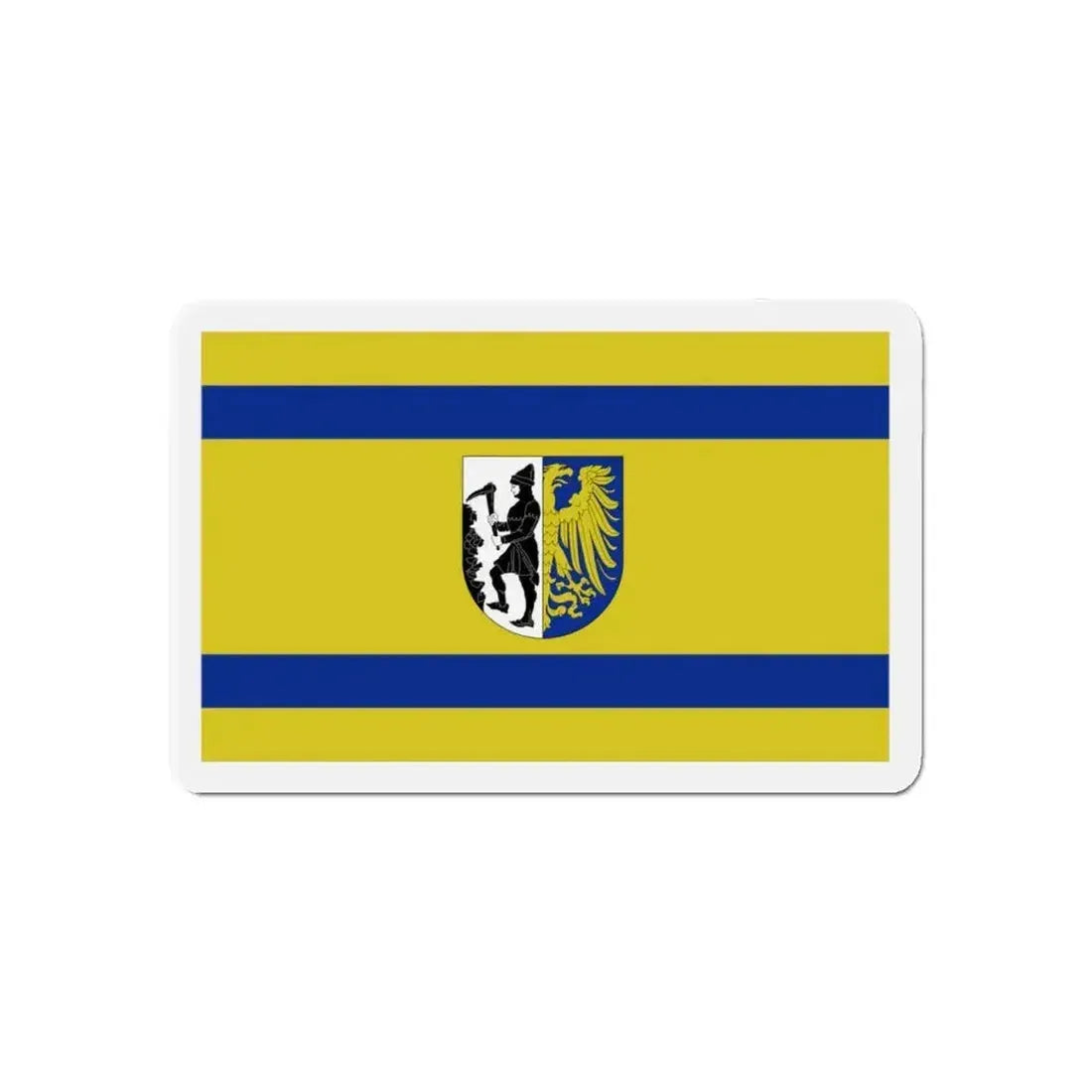 Flag of Bytom Poland - Refrigerator Magnet - The Sticker Space