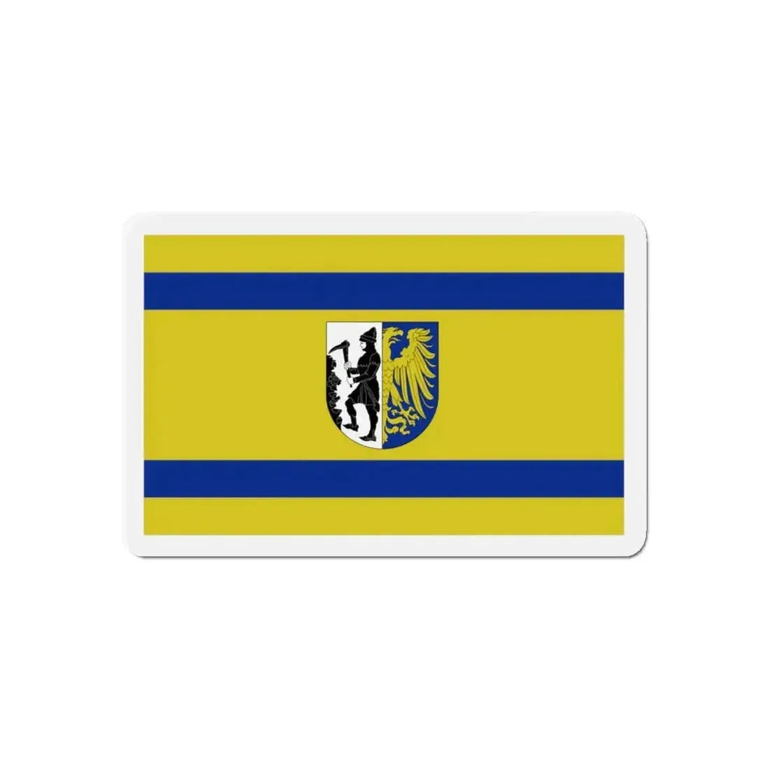 Flag of Bytom Poland - Refrigerator Magnet - The Sticker Space