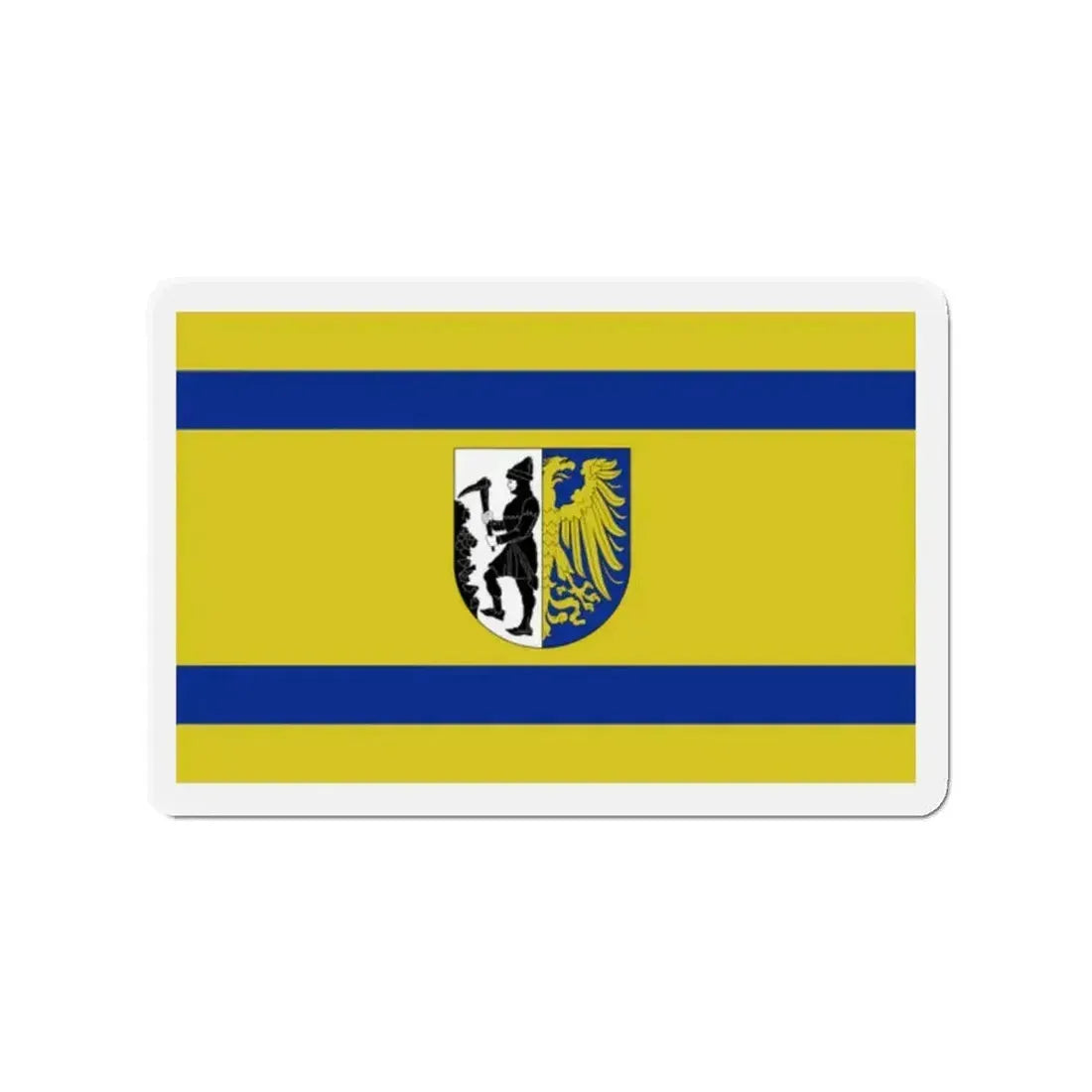 Flag of Bytom Poland - Refrigerator Magnet - The Sticker Space