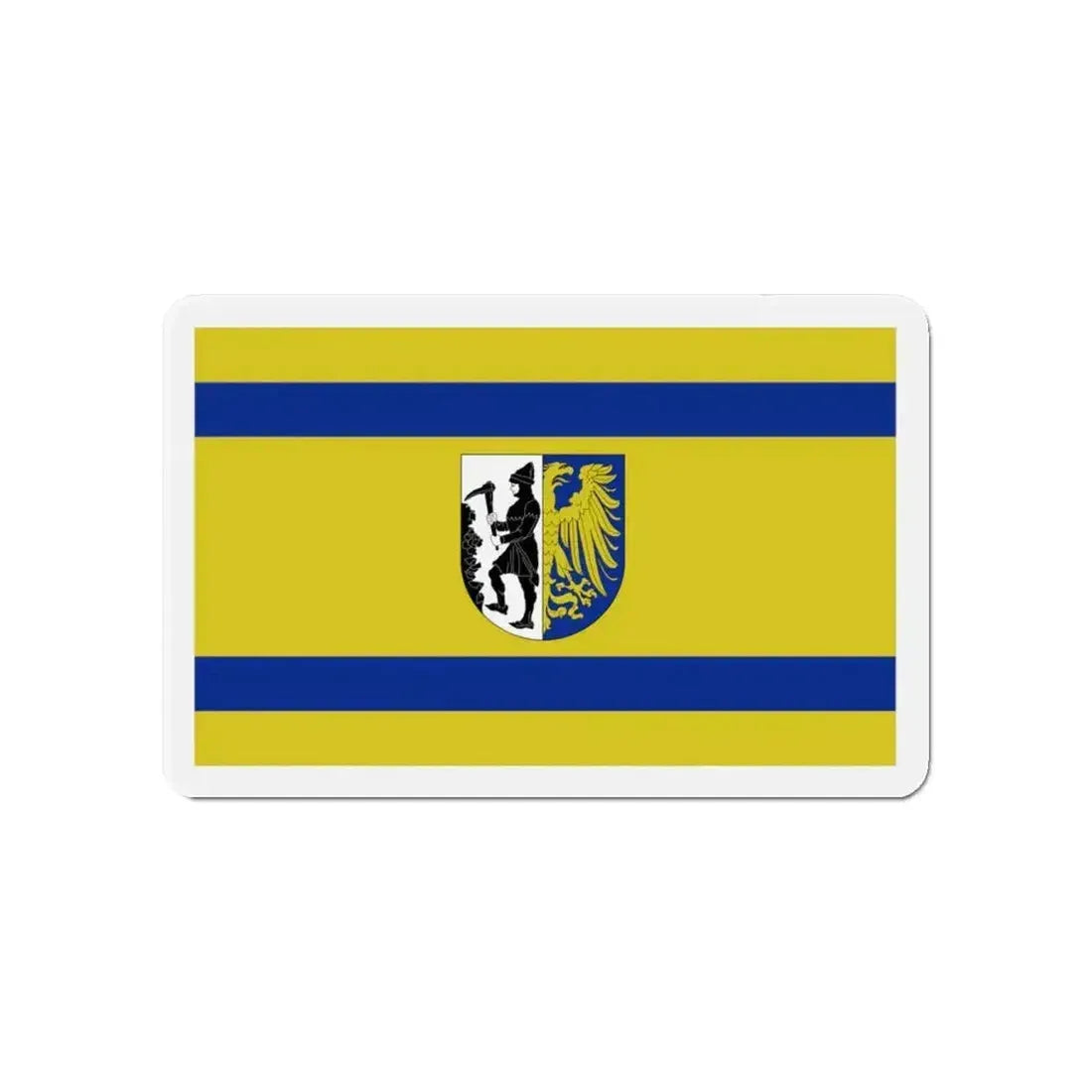 Flag of Bytom Poland - Refrigerator Magnet - The Sticker Space