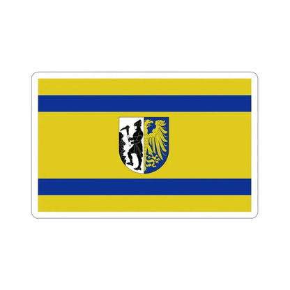 Flag of Bytom Poland STICKER Vinyl Die-Cut Decal 4 Inch - The Sticker Space