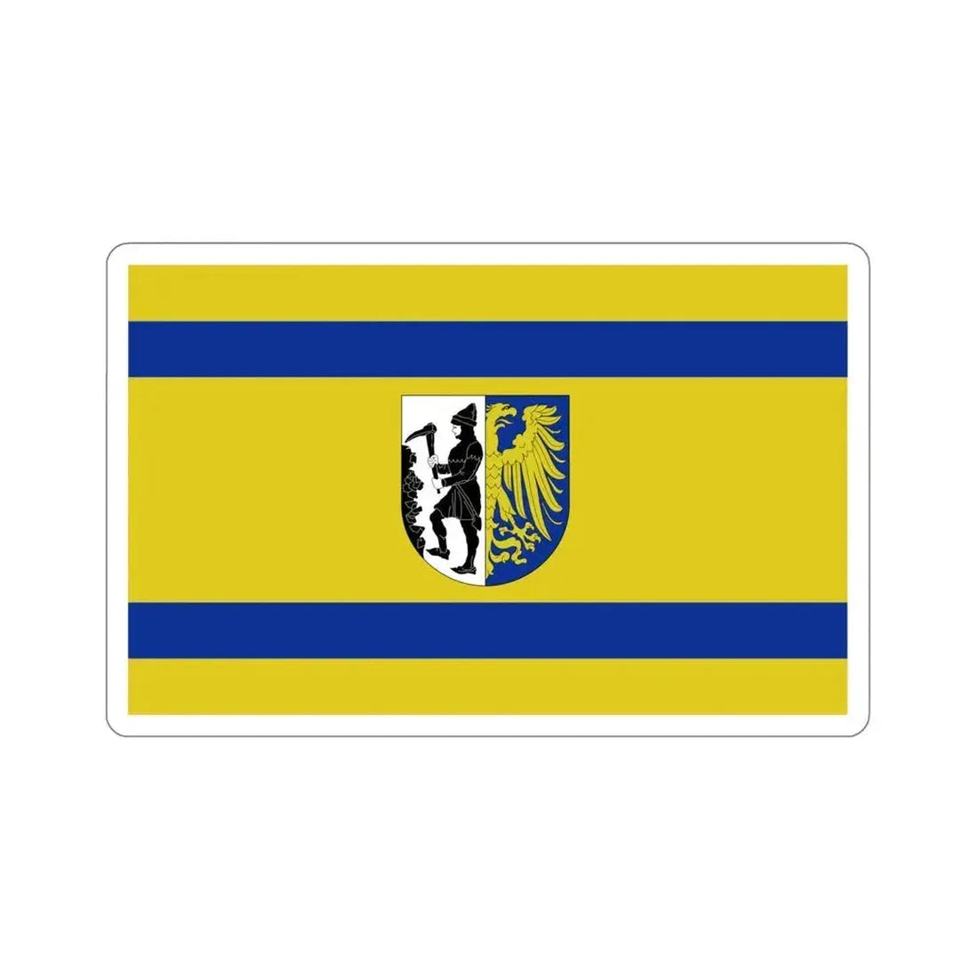 Flag of Bytom Poland STICKER Vinyl Die-Cut Decal 6 Inch - The Sticker Space
