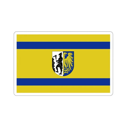 Flag of Bytom Poland STICKER Vinyl Die-Cut Decal 6 Inch - The Sticker Space