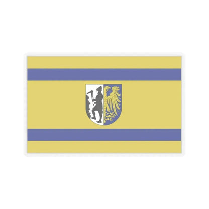 Flag of Bytom Poland - STICKER Vinyl Kiss-Cut Decal 2 Inch Transparent - The Sticker Space