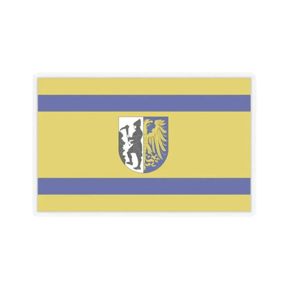 Flag of Bytom Poland - STICKER Vinyl Kiss-Cut Decal 4 Inch Transparent - The Sticker Space
