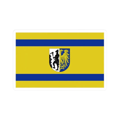 Flag of Bytom Poland - STICKER Vinyl Kiss-Cut Decal - The Sticker Space