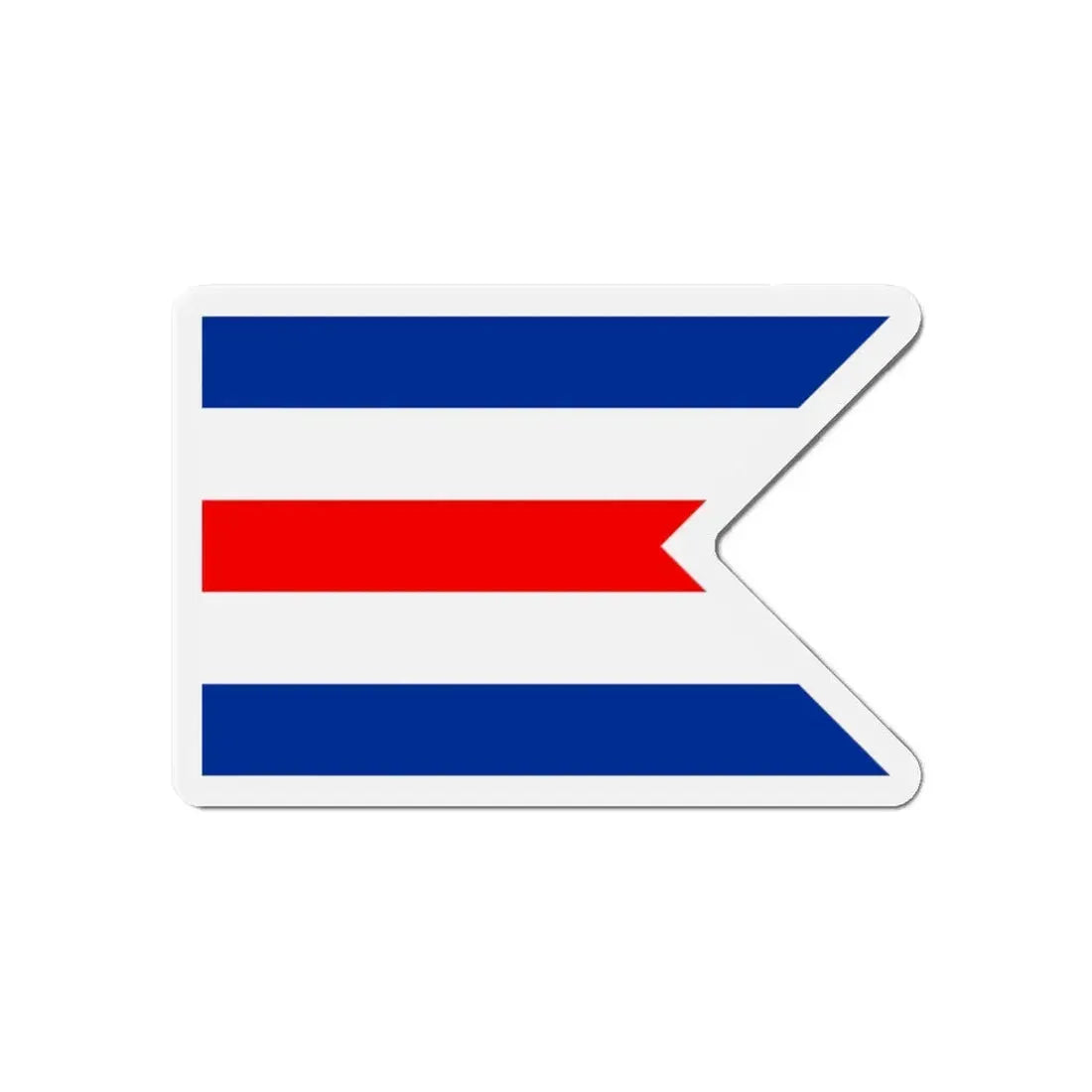 Flag of C Pennant C Doppelstander provisional civil ensign Merchant flag of Germany 1946–1949 Germany - Refrigerator Magnet 6 Inch - The Sticker Space