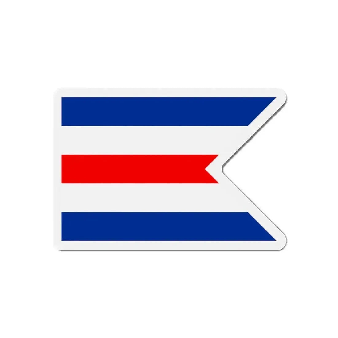 Flag of C Pennant C Doppelstander provisional civil ensign Merchant flag of Germany 1946–1949 Germany - Refrigerator Magnet - The Sticker Space